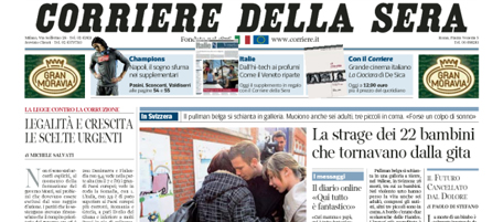 Le prime pagine di giovedì 15 marzo 2012