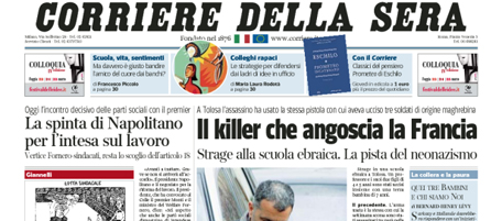 Le prime pagine di martedì 20 marzo 2012