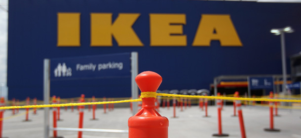 CENTENNIAL, CO - JULY 26: Rope lines await shoppers ahead of the grand opening of the new Ikea home furnishings store on July 26, 2011 in Centennial, Colorado. Some shoppers camped out nearby for two days in be the first in line ahead of Wednesday's opening. The 415,000 square-foot megastore is the Swedish company?s first store and restaurant in Colorado, 38th in the U.S., and 324th worldwide. (Photo by John Moore/Getty Images)