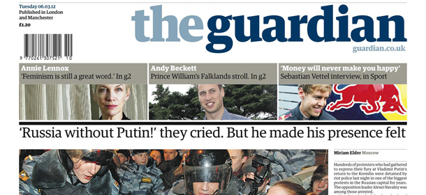 I giornali inglesi di martedì 6 marzo