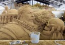 Le sculture di sabbia in Giappone dedicate al Regno Unito