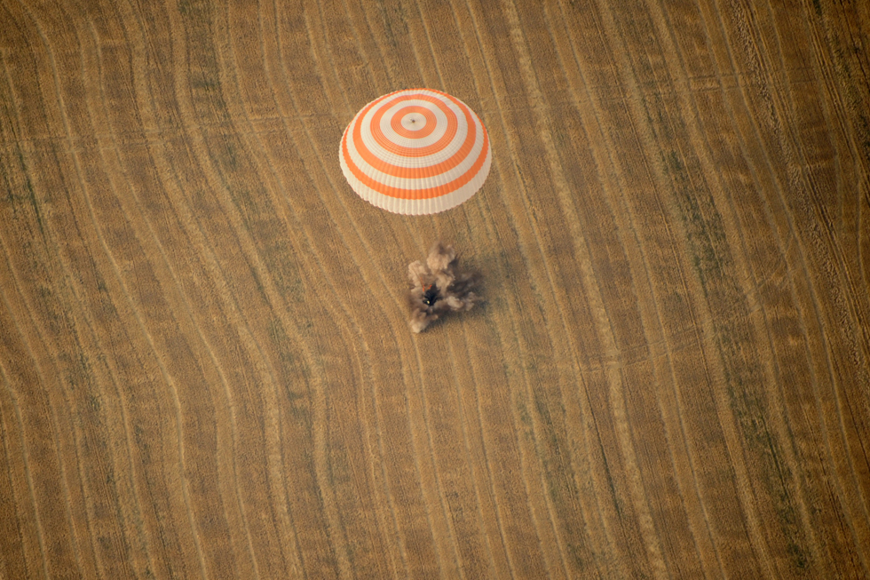 Il rientro della navicella Soyuz
