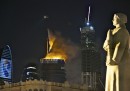Il video del grattacielo di Mosca in fiamme