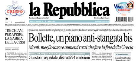 Le prime pagine di domenica 1 aprile 2012