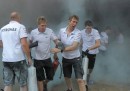 Le foto dell'incendio al box Williams dopo il Gran Premio di Spagna