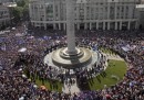 La grande protesta di ieri in Georgia
