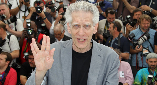 Canadian director David Cronenberg poses during the photocall of "Cosmopolis" presented in competition at the 65th Cannes film festival on May 25, 2012 in Cannes. AFP PHOTO / VALERY HACHE (Photo credit should read VALERY HACHE/AFP/GettyImages)
