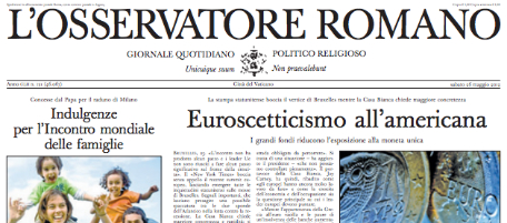 Le prime pagine di sabato 26 maggio 2012