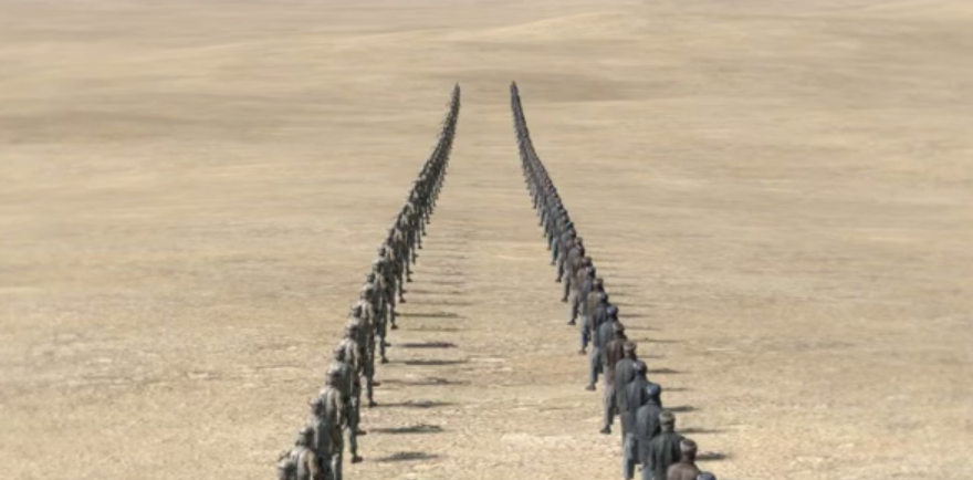 Coreografie di americani e talebani