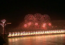 I fuochi d'artificio per l'anniversario del Golden Gate Bridge