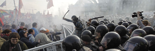 Gli scontri di Mosca