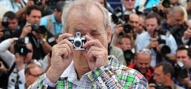Actor Bill Murray poses during a photo call for Moonrise Kingdom at the 65th international film festival, in Cannes, southern France, Wednesday, May 16, 2012. (AP Photo/Joel Ryan)