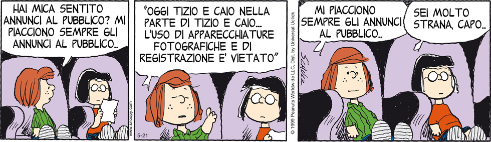 Peanuts 2012 maggio 21