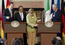 Incontro Monti, Merkel, Hollande, Rajoy