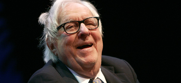 LOS ANGELES - APRIL 28: Writer Ray Bradbury delivers a lecture at the 12th Annual LA Times Festival of Books at Royce Hall on the UCLA campus on April 28, 2007 in Los Angeles, California. (Photo by Charley Gallay/Getty Images)