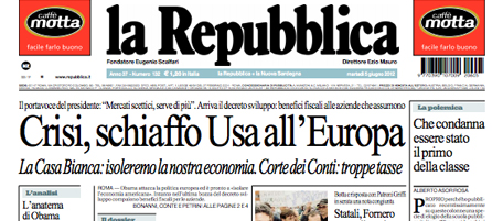 Le prime pagine di martedì 5 giugno 2012