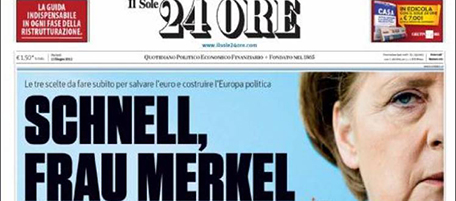 Le prime pagine di martedì 12 giugno 2012