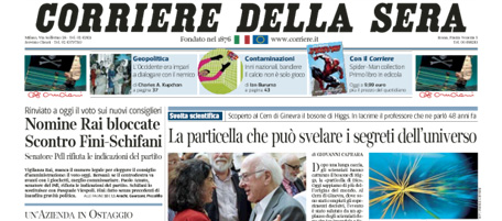 Le prime pagine di giovedì 5 luglio 2012