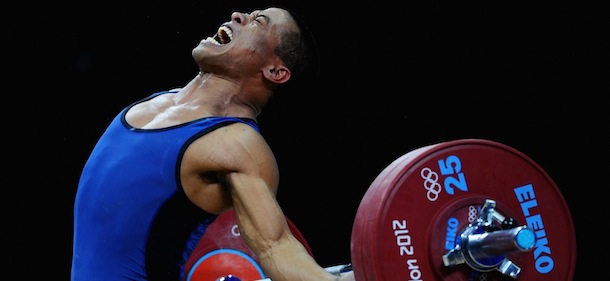 on Day 3 of the London 2012 Olympic Games at ExCeL on July 30, 2012 in London, England.