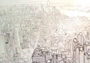 La vista dall'Empire State Building, a penna