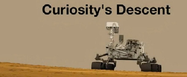 Il video dell'atterraggio di Curiosity