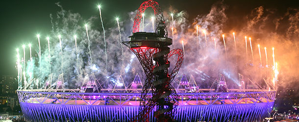 LONDON, ENGLAND - AUGUST 29: A firework display heralds the end of the Opening Ceremony of the London 2012 Paralympics at the Olympic Stadium on August 29, 2012 in London, England. (Photo by Peter Macdiarmid/Getty Images)