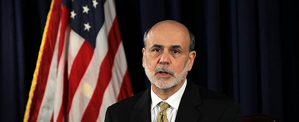 WASHINGTON, DC - JUNE 20: Federal Reserve Board Chairman Ben Bernanke speaks during a news conference June 20, 2012 in Washington, DC. The Federal Reserve announced that it will commit $267 billion to continue the central bankâs Operation Twist program to keep long-term interest rates low. (Photo by Alex Wong/Getty Images)