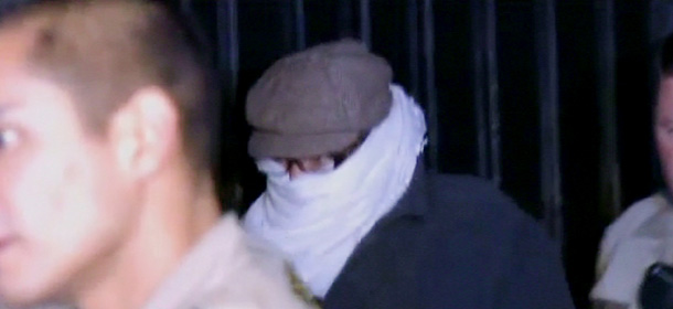 FILE &#8211; In this Sept. 15, 2012 file image from video provided by CBS2-KCAL9, Nakoula Basseley Nakoula, the man behind a crudely produced anti-Islamic video that has inflamed parts of the Middle East, is escorted by Los Angeles County sheriff&#8217;s deputies from his home in Cerritos, Calif. Nakoula, 55, was arrested Thursday for violating terms of his probation, authorities said. (AP Photo/CBS2-KCAL9, File) MANDATORY CREDIT CBS-KCAL9, LOS ANGELES OUT, LOS ANGELES TV OUT
