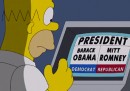 Homer Simpson vota Romney