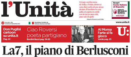 Le prime pagine di domenica 16 settembre 2012