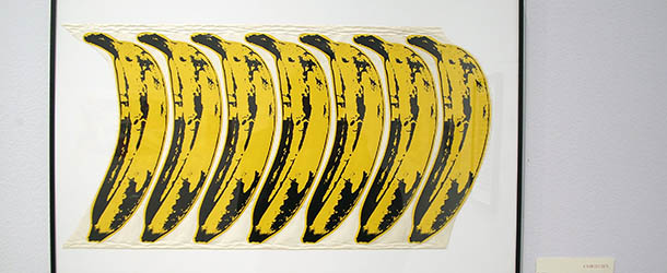 NEW YORK - JUNE 22: Original artwork by Andy Warhol designed for the album "The Velvet Underground and Nico" is up for auction at the Christie's Pop Culture auction on June 22, 2009 in New York City. (Photo by Stephen Lovekin/Getty Images)