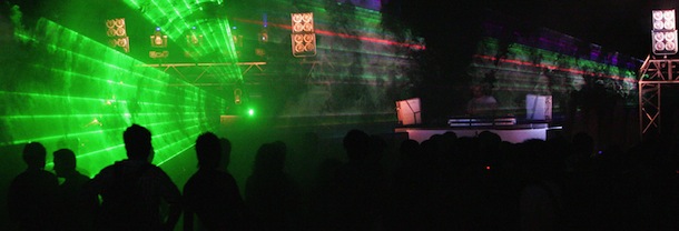 Lebanese clubbers dance during a perform by British DJ Dave Seaman during a musical event, &#8216;Independent Therapy&#8217;, at the BAY 183 venue in the northern Lebanese city of Byblos on July 4, 2008. Seaman one of the original pioneers of house music was the first editor of the clubbers bible, Mixmag, and in his 25-year music career has remixed and produced for everybody from U2 to Kylie and David Bowie to the Pet Shop Boys. AFP PHOTO/ANWAR AMRO (Photo credit should read ANWAR AMRO/AFP/Getty Images)
