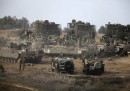 Esercito israeliano sul confine di Gaza
