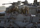 Esercito israeliano sul confine di Gaza