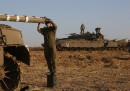 Esercito israeliano sul confine di Gaza