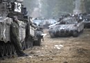 Esercito israeliano sul confine di Gaza
