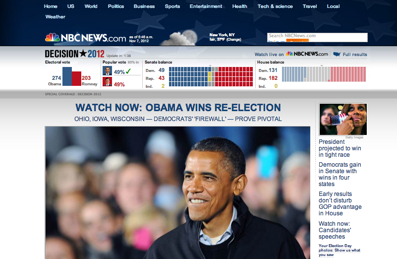 Home page vittoria Obama - NBC