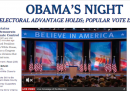 Le home page sulla vittoria di Obama