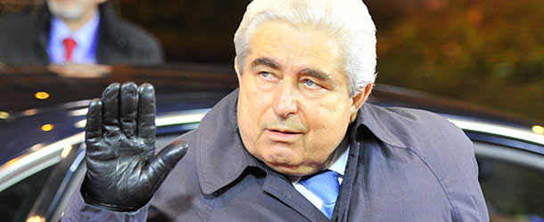 Cypriot President Demetris Christofias arrives at the EU Headquarters on November 22, 2012 in Brussels, to take part in a two-day European Union leaders summit called to agree a hotly-contested trillion-euro budget through 2020. European Union officials were scrambling to find an all but impossible compromise on the 2014-2020 budget that could successfully move richer nations looking for cutbacks closer to poorer ones who look to Brussels to prop up hard-hit industries and regions. AFP PHOTO / GEORGES GOBET (Photo credit should read GEORGES GOBET/AFP/Getty Images)
