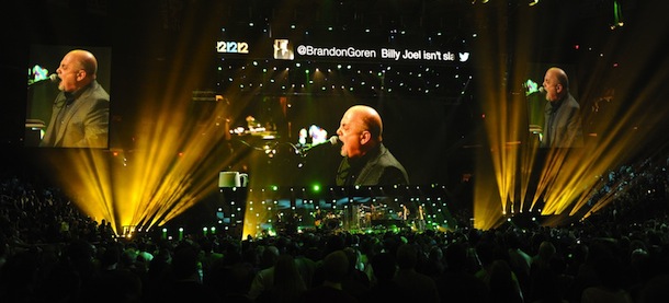 Billy Joel performs during &#8220;12-12-12 The Concert For Sandy Relief&#8221; December 12, 2012 at Madison Square Garden in New York. AFP PHOTO/DON EMMERT (Photo credit should read DON EMMERT/AFP/Getty Images)
