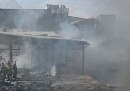 L'incendio nel mercato di Kabul