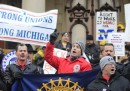 Il Michigan ha approvato la legge contro i sindacati