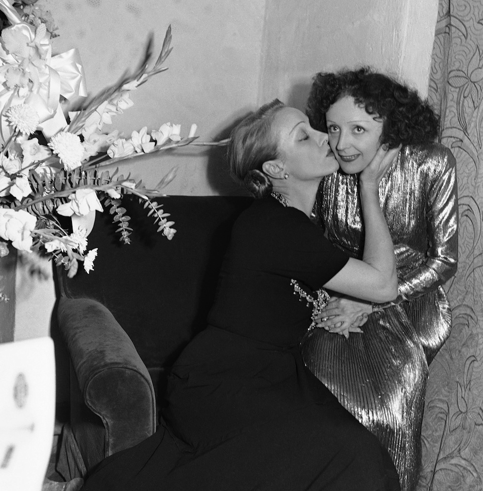 Marlene Dietrich e Édith Piaf