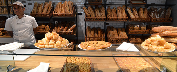 This picture shows the bread counter at the Eataly food emporium on June 12, 2012 in Rome. The huge 17000 square meter Italian food and wine market, which is part of the international &#8220;slow food&#8221; movement with branches in Japan and new York, will open its doors on June 21. AFP PHOTO / ALBERTO PIZZOLI (Photo credit should read ALBERTO PIZZOLI/AFP/GettyImages)
