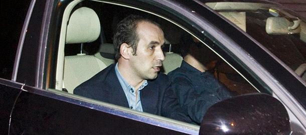 Gianpaolo Tarantini arrives to his home after being set free from custody, in Rome Tuesday, Sept. 27, 2011. Police arrested Italian businessman Gianpaolo Tarantini last Sept. 1 on charges of allegedly extorting money from Premier Silvio Berlusconi to ensure the man&#8217;s cooperation in a probe over recruiting prostitutes to attend wild parties at Berlusconi&#8217;s home. (AP Photo/Angelo Carconi)
