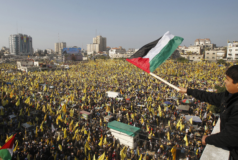 Manifestazione Fatah a Gaza