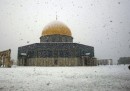 Le foto della neve a Gerusalemme
