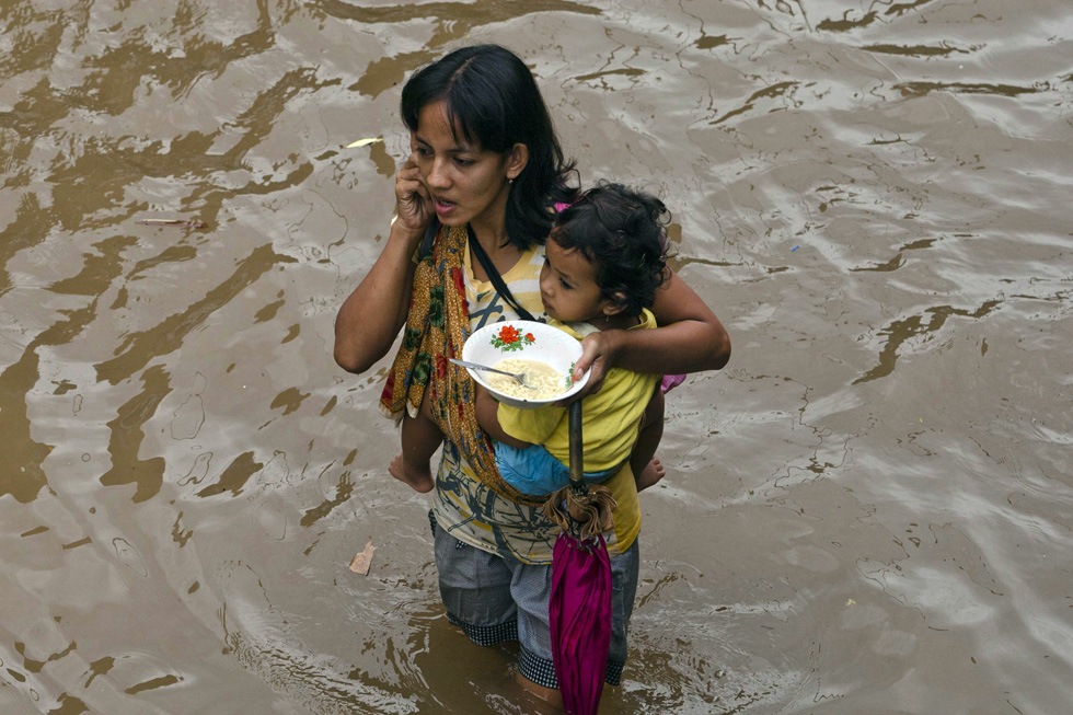 Alluvione a Giacarta, Indonesia