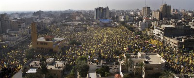 Manifestazione Fatah a Gaza