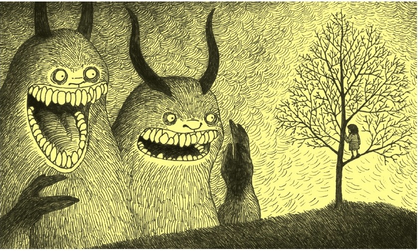 Post-it monsters